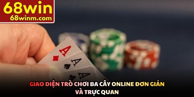 Giao diện trò chơi ba cây online đơn giản và trực quan