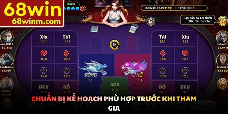 Chuẩn bị kế hoạch phù hợp trước khi tham gia